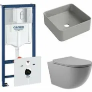 Комплект инсталляции GROHE Rapid SL NW0145/S с унитазом Aqueduto OVO0130 и раковиной Aqueduto ESPIRAL ESP0330 (NW0361)