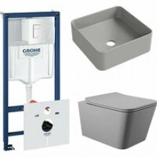 Комплект инсталляции GROHE Rapid SL 38772SH0 с унитазом Aqueduto MACIO MAC0130 и раковиной Aqueduto ESPIRAL ESP0330 (NW0364)