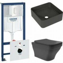 Комплект инсталляции GROHE Rapid SL 38772SH0 с унитазом Aqueduto ESTETA EST0140 и раковиной Aqueduto ESPIRAL ESP0340 (NW0372)