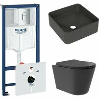 Комплект инсталляции GROHE Rapid SL NW0145/S с унитазом Aqueduto CONE Plus CONT0240 и раковиной Aqueduto ESPIRAL ESP0340 (NW0377) Комплект инсталляции GROHE Rapid SL NW0145/S с унитазом Aqueduto CONE Plus CONT0240 и раковиной Aqueduto ESPIRAL ESP0340 (NW0377)