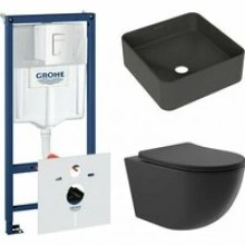 Комплект инсталляции GROHE Rapid SL 38772SH0 с унитазом Aqueduto OVO OVO0140 и раковиной Aqueduto ESPIRAL ESP0340 (NW0384)