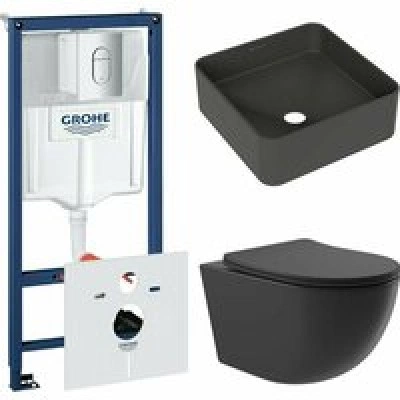 Комплект инсталляции GROHE Rapid SL NW0145/S с унитазом Aqueduto OVO OVO0140 и раковиной Aqueduto ESPIRAL ESP0340 (NW0385) Комплект инсталляции GROHE Rapid SL NW0145/S с унитазом Aqueduto OVO OVO0140 и раковиной Aqueduto ESPIRAL ESP0340 (NW0385)