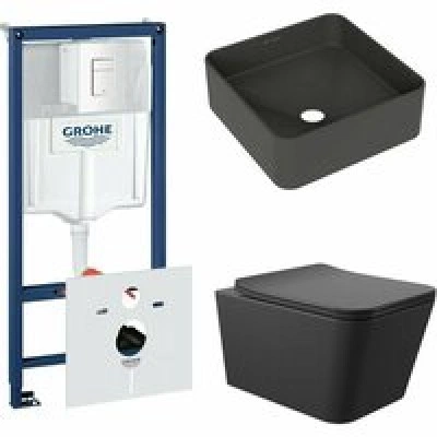 Комплект инсталляции GROHE Rapid SL 38772SH0 с унитазом Aqueduto MACIO MAC0140 и раковиной Aqueduto ESPIRAL ESP0340 (NW0388)