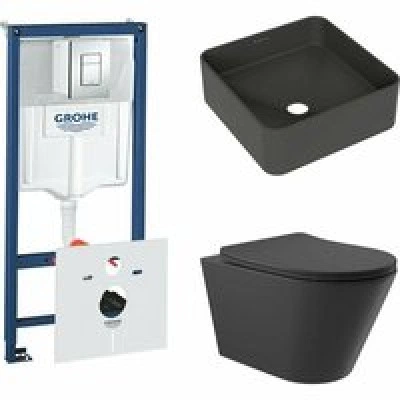 Комплект инсталляции GROHE Rapid SL 38775001 с унитазом Aqueduto CONE CON0140 и раковиной Aqueduto ESPIRAL ESP0340 (NW0390) Комплект инсталляции GROHE Rapid SL 38775001 с унитазом Aqueduto CONE CON0140 и раковиной Aqueduto ESPIRAL ESP0340 (NW0390)