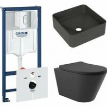 Комплект инсталляции GROHE Rapid SL NW0145/S с унитазом Aqueduto CONE CON0140 и раковиной Aqueduto ESPIRAL ESP0340 (NW0393)
