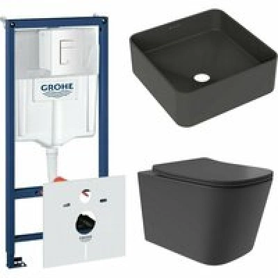 Комплект инсталляции GROHE Rapid SL 38772SH0 с унитазом Aqueduto MACIO Plus MACТ0240 и раковиной Aqueduto ESPIRAL ESP0340 (NW0396)