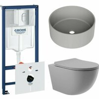 Комплект инсталляции GROHE Rapid SL NW0145/S с унитазом Aqueduto OVO OVO0130 и раковиной Aqueduto ESPIRAL D400 ESP0130 (NW0401) Комплект инсталляции GROHE Rapid SL NW0145/S с унитазом Aqueduto OVO OVO0130 и раковиной Aqueduto ESPIRAL D400 ESP0130 (NW0401)