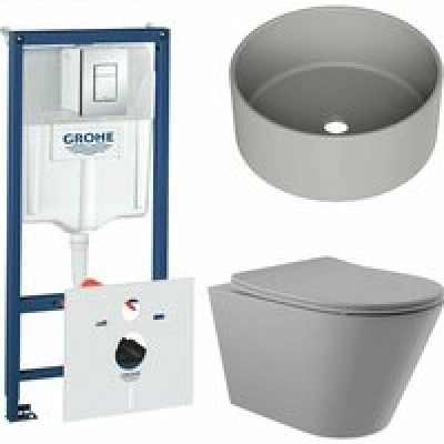 Комплект инсталляции GROHE Rapid SL 38775001 с унитазом Aqueduto CONE CON0130 и раковиной Aqueduto ESPIRAL D400 ESP0130 (NW0406) Комплект инсталляции GROHE Rapid SL 38775001 с унитазом Aqueduto CONE CON0130 и раковиной Aqueduto ESPIRAL D400 ESP0130 (NW0406)