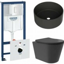 Комплект инсталляции GROHE Rapid SL 38772SH0 с унитазом Aqueduto CONE Plus CONT0240 и раковиной Aqueduto ESPIRAL D400 ESP0140 (NW0416)