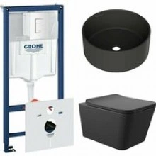 Комплект инсталляции GROHE Rapid SL 38772SH0 с унитазом Aqueduto MACIO MAC0140 и раковиной Aqueduto ESPIRAL D400 ESP0140 (NW0428)