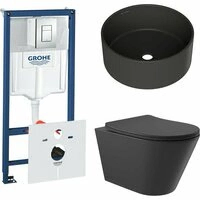 Комплект инсталляции GROHE Rapid SL 38775001 с унитазом Aqueduto CONE CON0140 и раковиной Aqueduto ESPIRAL D400 ESP0140 (NW0430) Комплект инсталляции GROHE Rapid SL 38775001 с унитазом Aqueduto CONE CON0140 и раковиной Aqueduto ESPIRAL D400 ESP0140 (NW0430)