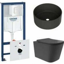 Комплект инсталляции GROHE Rapid SL 38772SH0 с унитазом Aqueduto MACIO Plus MACТ0240 и раковиной Aqueduto ESPIRAL D400 ESP0140 (NW0436)
