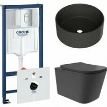 Комплект инсталляции GROHE Rapid SL NW0145/S с унитазом Aqueduto MACIO Plus MACT0240 и раковиной Aqueduto ESPIRAL D400 ESP0140 (NW0437)