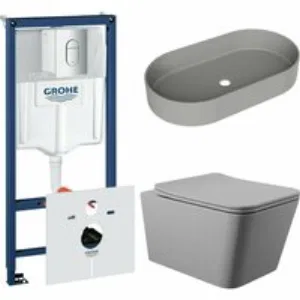 Комплект инсталляции GROHE Rapid SL NW0145/S с унитазом Aqueduto MACIO MAC0130 и раковиной Aqueduto ESPIRAL ESP0230 (NW0445) Комплект инсталляции GROHE Rapid SL NW0145/S с унитазом Aqueduto MACIO MAC0130 и раковиной Aqueduto ESPIRAL ESP0230 (NW0445)