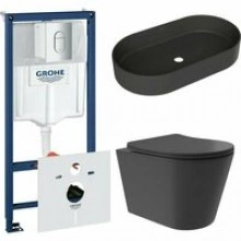 Комплект инсталляции GROHE Rapid SL NW0145/S с унитазом Aqueduto CONE Plus CONT0240 и раковиной Aqueduto ESPIRAL ESP0240 (NW0457)