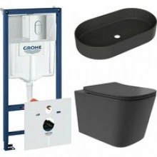 Комплект инсталляции GROHE Rapid SL NW0145/S с унитазом Aqueduto MACIO Plus MACT0240 и раковиной Aqueduto ESPIRAL ESP0240 (NW0477)