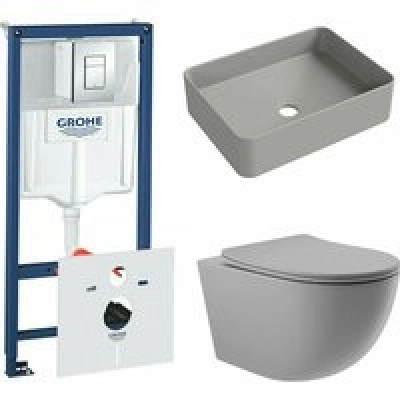 Комплект инсталляции GROHE Rapid SL 38775001 с унитазом Aqueduto OVO OVO0130 и раковиной Aqueduto ESPIRAL ESP0430 (NW0478) Комплект инсталляции GROHE Rapid SL 38775001 с унитазом Aqueduto OVO OVO0130 и раковиной Aqueduto ESPIRAL ESP0430 (NW0478)