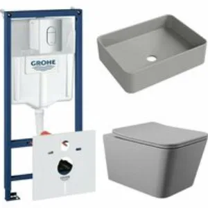 Комплект инсталляции GROHE Rapid SL NW0145/S с унитазом Aqueduto MACIO MAC0130 и раковиной Aqueduto ESPIRAL ESP0430 (NW0485) Комплект инсталляции GROHE Rapid SL NW0145/S с унитазом Aqueduto MACIO MAC0130 и раковиной Aqueduto ESPIRAL ESP0430 (NW0485)