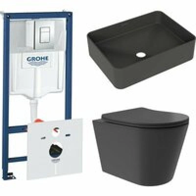 Комплект инсталляции GROHE Rapid SL 38775001 с унитазом Aqueduto CONE Plus CONT0240 и раковиной Aqueduto ESPIRAL ESP0440 (NW0494) Комплект инсталляции GROHE Rapid SL 38775001 с унитазом Aqueduto CONE Plus CONT0240 и раковиной Aqueduto ESPIRAL ESP0440 (NW0494)