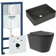 Комплект инсталляции GROHE Rapid SL 38772SH0 с унитазом Aqueduto CONE Plus CONT0240 и раковиной Aqueduto ESPIRAL ESP0440 (NW0496)