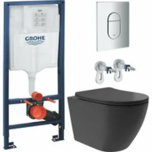 Комплект инсталляции GROHE Rapid SL NW0145/S с унитазом Aqueduto OVO Plus OVOT0240 и раковиной Aqueduto ESPIRAL ESP0440 (NW0501) Комплект инсталляции GROHE Rapid SL NW0145/S с унитазом Aqueduto OVO Plus OVOT0240 и раковиной Aqueduto ESPIRAL ESP0440 (NW0501)