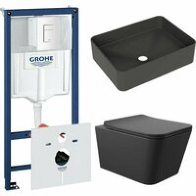 Комплект инсталляции GROHE Rapid SL 38772SH0 с унитазом Aqueduto MACIO MAC0140 и раковиной Aqueduto ESPIRAL ESP0440 (NW0508)