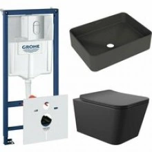 Комплект инсталляции GROHE Rapid SL NW0145/S с унитазом Aqueduto MACIO MAC0140 и раковиной Aqueduto ESPIRAL ESP0440 (NW0509)