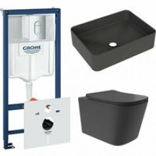 Комплект инсталляции GROHE Rapid SL NW0145/S с унитазом Aqueduto MACIO Plus MACT0240 и раковиной Aqueduto ESPIRAL ESP0440 (NW0517)