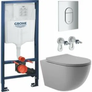 Комплект инсталляции GROHE Rapid SL 3 в 1 (NW0145/S) с унитазом Aqueduto OVO и раковиной Aqueduto ESPIRAL ESP0430 (NW0481) Комплект инсталляции GROHE Rapid SL 3 в 1 (NW0145/S) с унитазом Aqueduto OVO и раковиной Aqueduto ESPIRAL ESP0430 (NW0481)