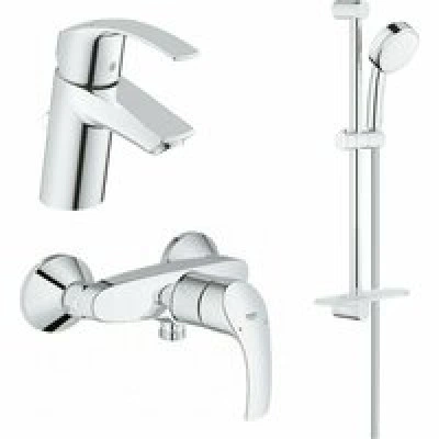 Готовый комплект для ванной комнаты GROHE Eurosmart, хром (NB0078) Готовый комплект для ванной комнаты GROHE Eurosmart, хром (NB0078)