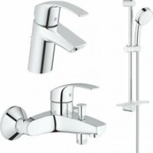 Готовый комплект для ванной комнаты GROHE Eurosmart, хром (NB0079)