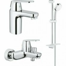 Готовый комплект для ванной комнаты GROHE Eurosmart Cosmopolitan, хром (NB0080)