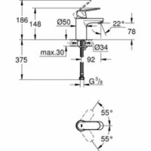 Готовый комплект для ванной комнаты GROHE Eurosmart Cosmopolitan, хром (NB0080) Готовый комплект для ванной комнаты GROHE Eurosmart Cosmopolitan, хром (NB0080)