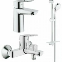 Готовый комплект для ванной комнаты GROHE BauLoop, хром (NB0081)