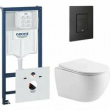 Комплект инсталляции GROHE 38811KF0 с унитазом Aquatek ЕВРОПА и сиденьем с микролифтом (NW0525)