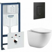 Комплект инсталляции GROHE 38811KF0 с унитазом Aquatek ГЕЛИОС и сиденьем с микролифтом (NW0528)