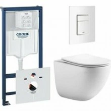 Комплект инсталляции GROHE 38772SH0 с унитазом Aquatek ГЕЛИОС и сиденьем с микролифтом (NW0533)