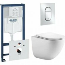 Комплект инсталляции GROHE NW0145/S с унитазом Aquatek ГЕЛИОС и сиденьем с микролифтом (NW0538)