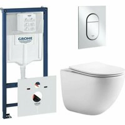 Комплект инсталляции GROHE NW0145/S с унитазом Aquatek ГЕЛИОС и сиденьем с микролифтом (NW0538) Комплект инсталляции GROHE NW0145/S с унитазом Aquatek ГЕЛИОС и сиденьем с микролифтом (NW0538)