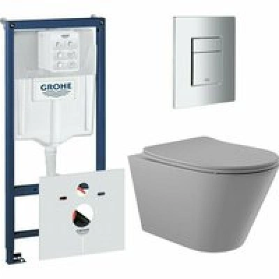 Комплект инсталляции GROHE Rapid SL 38775001 с унитазом Aqueduto CONE CONT2130 и сиденьем с микролифтом (NW0539) Комплект инсталляции GROHE Rapid SL 38775001 с унитазом Aqueduto CONE CONT2130 и сиденьем с микролифтом (NW0539)