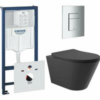 Комплект инсталляции GROHE Rapid SL 38775001 с унитазом Aqueduto CONE CONT2140 и сиденьем с микролифтом (NW0540) Комплект инсталляции GROHE Rapid SL 38775001 с унитазом Aqueduto CONE CONT2140 и сиденьем с микролифтом (NW0540)