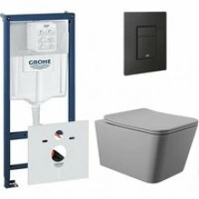 Комплект инсталляции GROHE Solido 38811KF0 с унитазом Aqueduto MACIO MACT2130 и сиденьем с микролифтом (NW0547)
