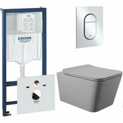 Комплект инсталляции GROHE Rapid SL 3 в 1 (NW0145/S) с унитазом Aqueduto MACIO MACT2130 и сиденьем с микролифтом (NW0559)