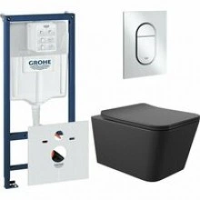 Комплект инсталляции GROHE Rapid SL 3 в 1 (NW0145/S) с унитазом Aqueduto MACIO MACT2140 и сиденьем с микролифтом (NW0560)