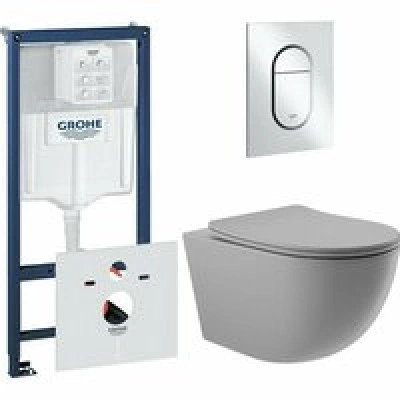 Комплект инсталляции GROHE Rapid SL 3 в 1 (NW0145/S) с унитазом Aqueduto OVO OVOT2130 и сиденьем с микролифтом (NW0561) Комплект инсталляции GROHE Rapid SL 3 в 1 (NW0145/S) с унитазом Aqueduto OVO OVOT2130 и сиденьем с микролифтом (NW0561)