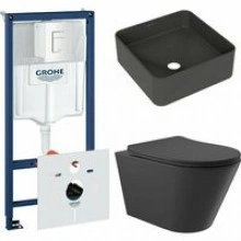 Комплект инсталляции GROHE Rapid SL 38772SH0 с унитазом Aqueduto CONE CONT2140 и раковиной Aqueduto ESPIRAL ESP0340 (NW0578)