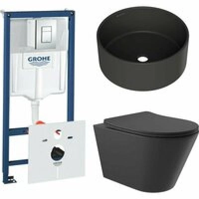 Комплект инсталляции GROHE Rapid SL 38775001 с унитазом Aqueduto CONE CONT2140 и раковиной Aqueduto ESPIRAL D400 ESP0140 (NW0590) Комплект инсталляции GROHE Rapid SL 38775001 с унитазом Aqueduto CONE CONT2140 и раковиной Aqueduto ESPIRAL D400 ESP0140 (NW0590)