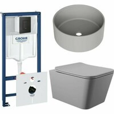 Комплект инсталляции GROHE Solido 38811KF0 с унитазом Aqueduto MACIO MACT2130 и раковиной Aqueduto ESPIRAL D400 ESP0130 (NW0594) Комплект инсталляции GROHE Solido 38811KF0 с унитазом Aqueduto MACIO MACT2130 и раковиной Aqueduto ESPIRAL D400 ESP0130 (NW0594)