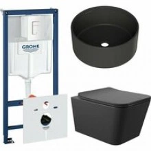 Комплект инсталляции GROHE Rapid SL 38772SH0 с унитазом Aqueduto MACIO MACT2140 и раковиной Aqueduto ESPIRAL D400 ESP0140 (NW0603)