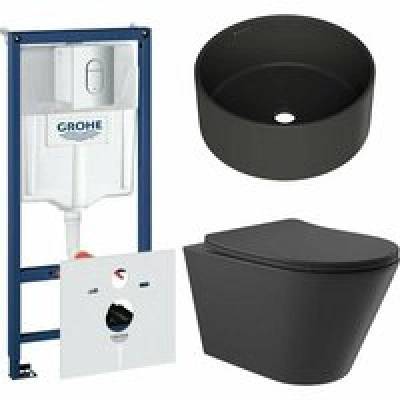 Комплект инсталляции GROHE Rapid SL NW0145/S с унитазом Aqueduto CONE CONT2140 и раковиной Aqueduto ESPIRAL D400 ESP0140 (NW0608) Комплект инсталляции GROHE Rapid SL NW0145/S с унитазом Aqueduto CONE CONT2140 и раковиной Aqueduto ESPIRAL D400 ESP0140 (NW0608)